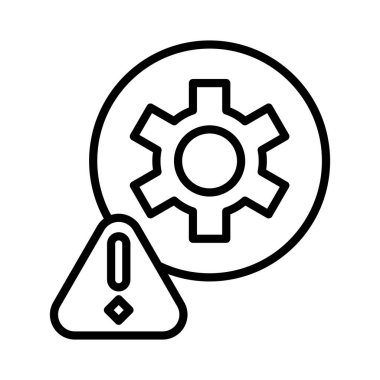 Risk Yönetimi Vektör Simgesi Tasarımı