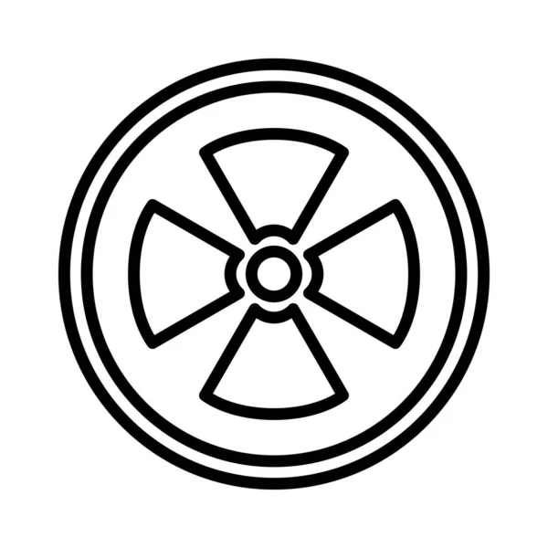 Diseño Del Icono Del Vector Radiación — Vector de stock