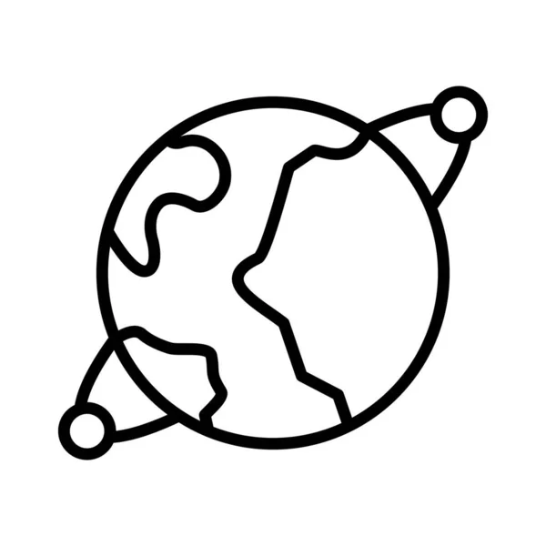 Planeta Vector Icono Diseño — Vector de stock