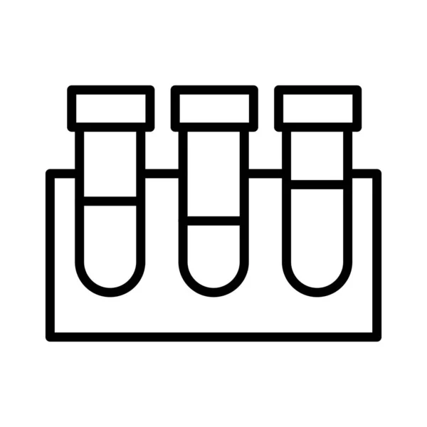 Tubos Ensayo Vector Icon Design — Archivo Imágenes Vectoriales