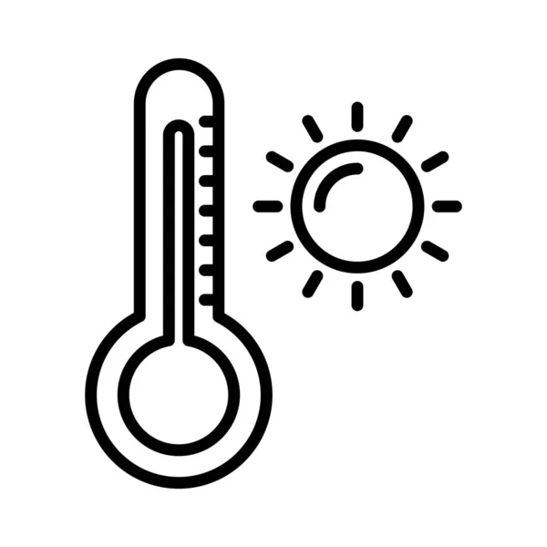Векторная Икона Термометра — стоковый вектор
