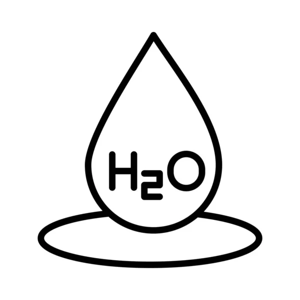Návrh Vektorové Ikony H2O — Stockový vektor