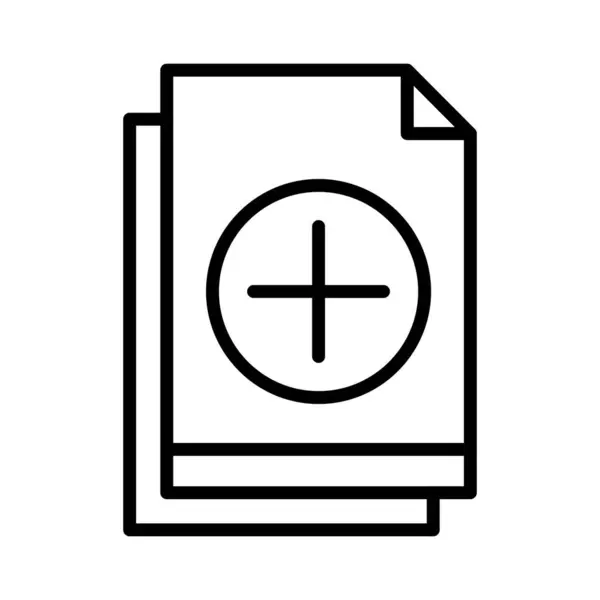 Añadir Vector Icon Design — Vector de stock