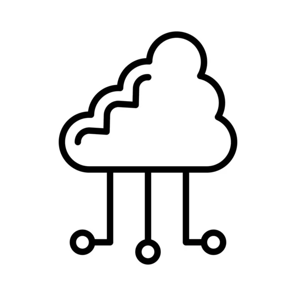 Projekt Ikony Wektora Chmury Obliczeniowej — Wektor stockowy
