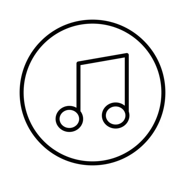 Projekt Ikony Wektora Muzyki — Wektor stockowy