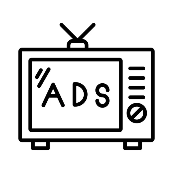 Ads Vector Icon Design — Stockový vektor