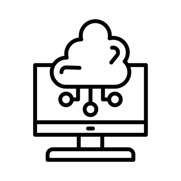 Cloud Computing Vector Icon Design — Vetor de Stock