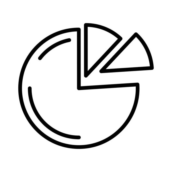 Pie Chart Vector Icon Design — Vetor de Stock