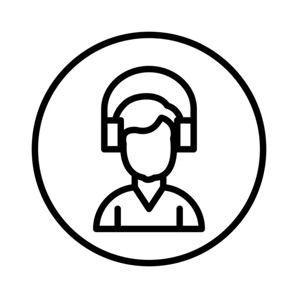 Customer Service Vector Icon Design — Vetor de Stock