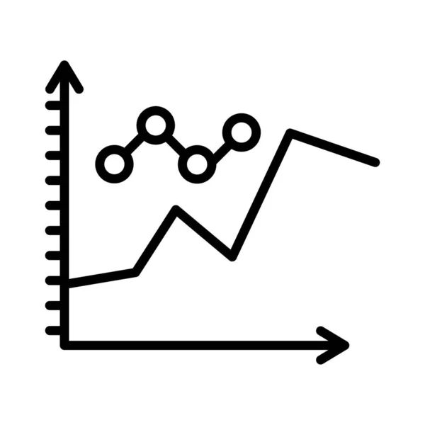 Návrh Vektorové Ikony Čárového Grafu Royalty Free Stock Ilustrace