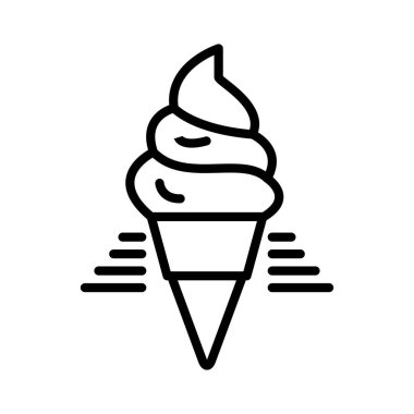 Ice Cream Vector Icon Design