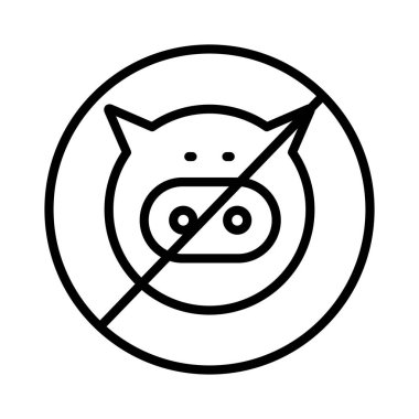 Domuz Vektörü Simgesi Tasarımı Yok