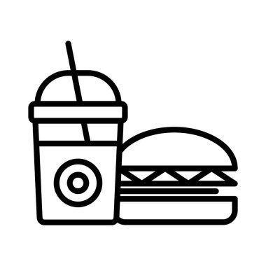 yiyecek vektör simgesi tasarımı