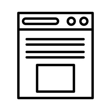 Web Browser Vector Icon Design