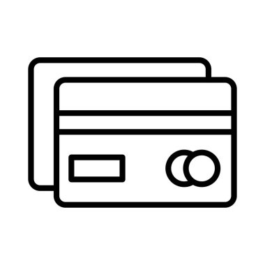 Kredi kartı vektör simgesi tasarımı