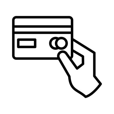 Kredi kartı vektör simgesi tasarımı