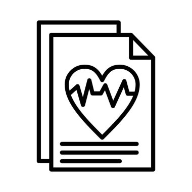 Cardiogram Vector Icon Design