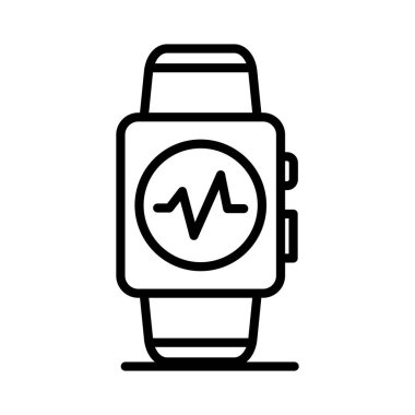 Fitness İzleyici Vektör Simgesi Tasarımı