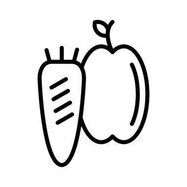 Sağlıklı Besin Vektörü Simgesi Tasarımı