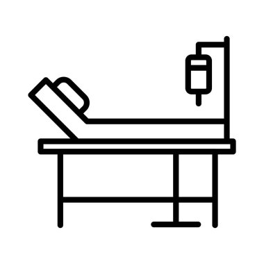 Sedye Tıbbi Malzeme Vektör Simgesi Tasarımı