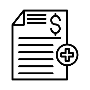 Sağlık Sigortası Vektör Simgesi Tasarımı