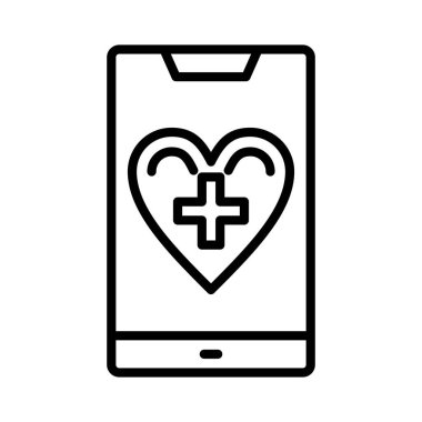 M Sağlık Vektörü Simgesi Tasarımı