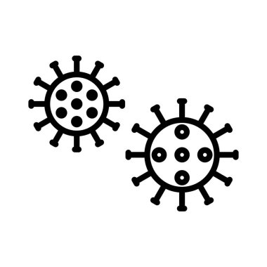 Bakteri Vektör Simgesi Tasarımı