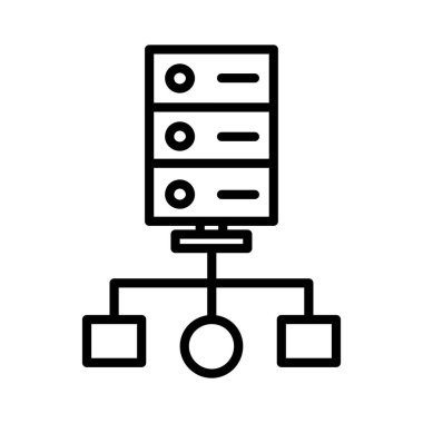 Küme Hesaplama Vektörü Simgesi Tasarımı