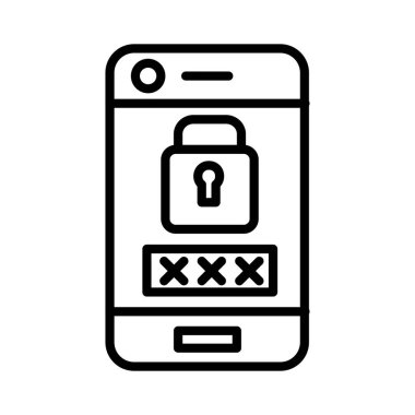 Pincode Vektör Simgesi Tasarımı