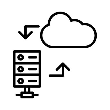 Sunucu Vektör Simgesi Tasarımı