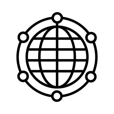 Servis genel ağ Vektör Simgesi Tasarımı