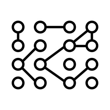 Yapılandırılmamış Veri Vektörü Simgesi Tasarımı