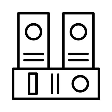 Arşiv Vektörü Simgesi Tasarımı