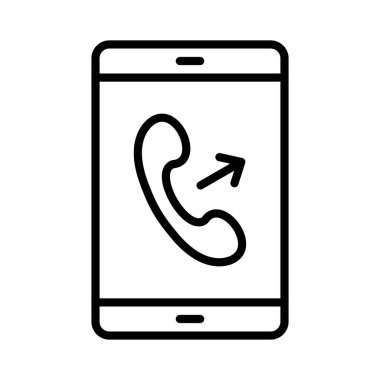 Outgoing Call Vector Icon Design