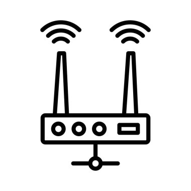 Yönlendirici Aygıt Vektör Simgesi Tasarımı