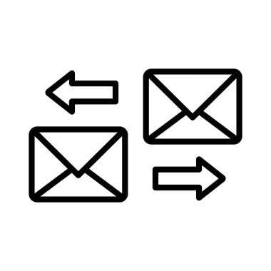 Yazışmalar Posta Vektörü Simgesi Tasarımı