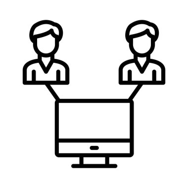 Bağlantı Vektörü Simgesi Tasarımı