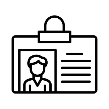 Id Card Vector Icon Design