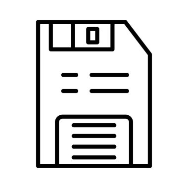 Disket Vektör Simgesi Tasarımı