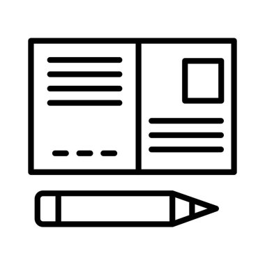 Kartpostal Vektör Simgesi Tasarımı