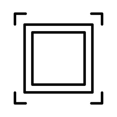 Kare Vektör Simgesi Tasarımı