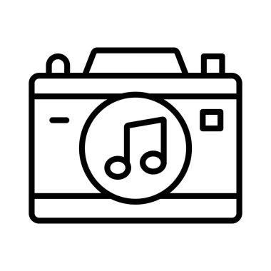 Müzik Vektörü Simgesi Tasarımı