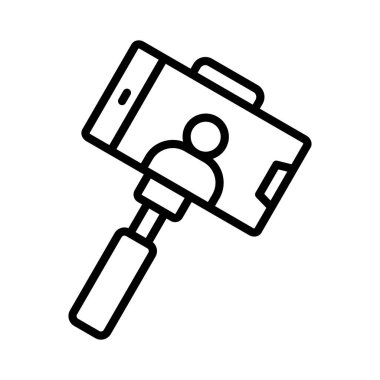 Selfie Stick Vector Icon Design