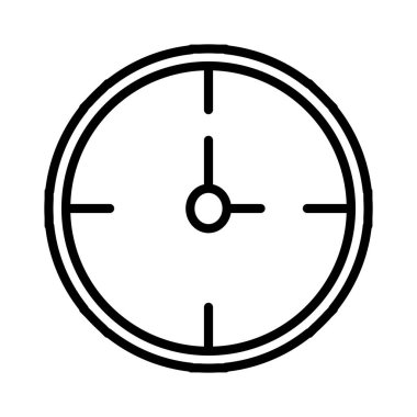 Wall Clock Vector Icon Design