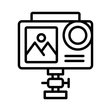 Eylem kamerası vektör simgesi tasarımı