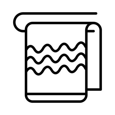 Towel Vector Icon Design