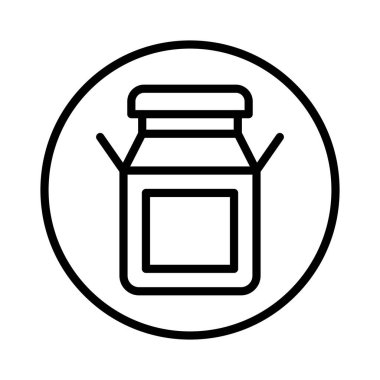 Süt Vektörü Simgesi Tasarımı