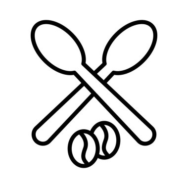 Kaşık vektör simgesi tasarım