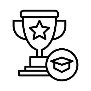 Trophy Vector Icon Design