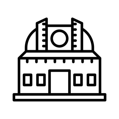 Gözlemevi Vektör Simgesi Tasarımı